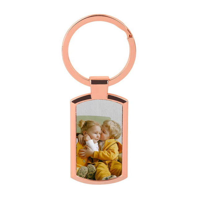 Oblong Metal Keyring