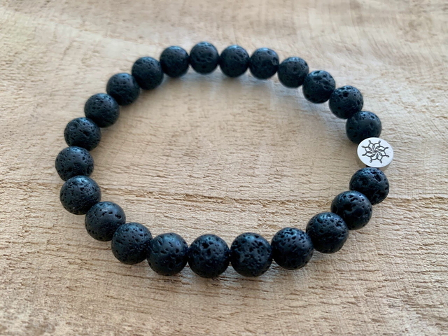 Bracelet Pierre de Lave - Perles de 8mm