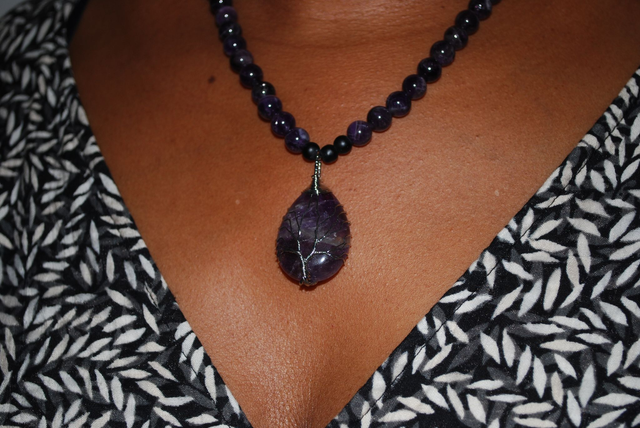 Collier améthyste
