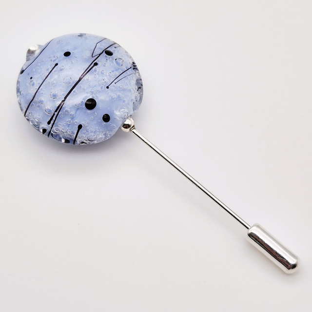 Broche Planète bleu ciel