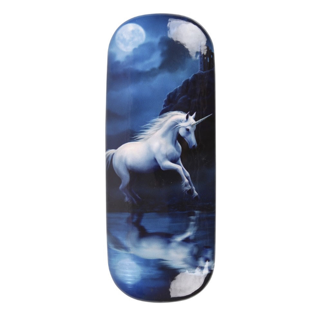 MOONLIGHT UNICORN GLASSES CASE BY ANNE STOKES.