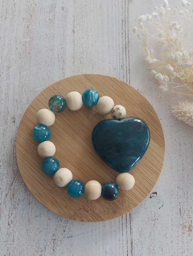 Bracelet Ernest Bleu canard 