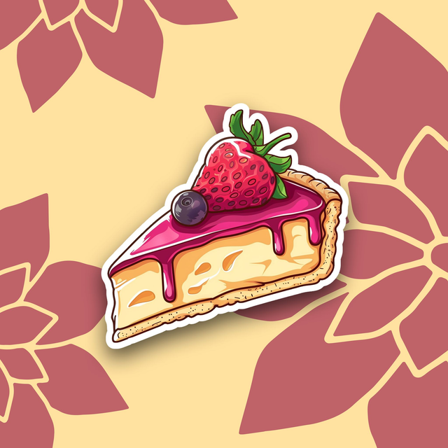 00 - Magnet Part de Tarte aux Fruits Rouges