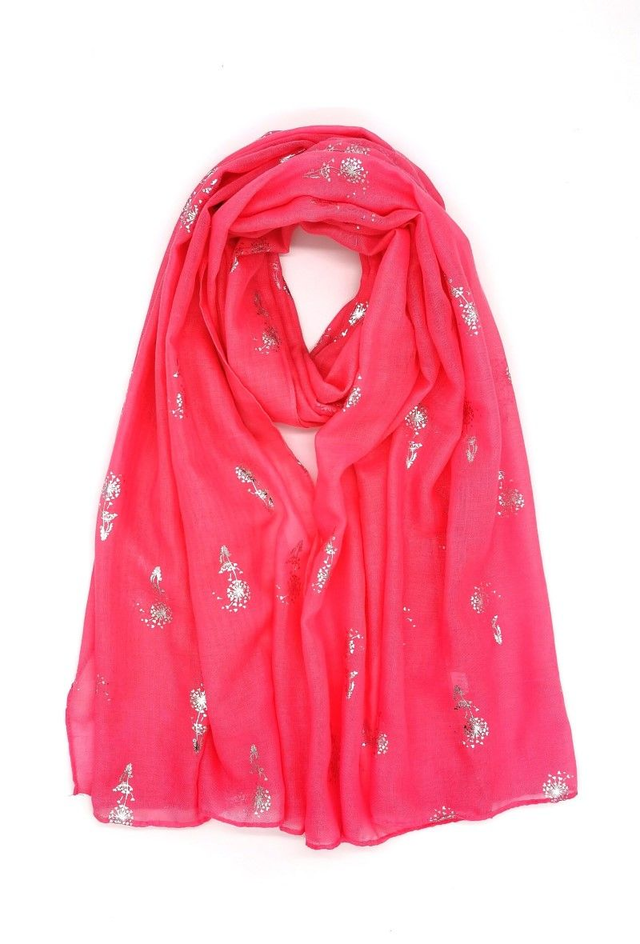 *FOULARD ROSE FUSCHIA PISSENLIT 