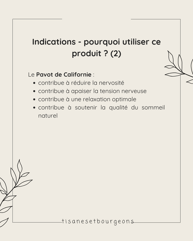 Alcoolature Pavot de californie