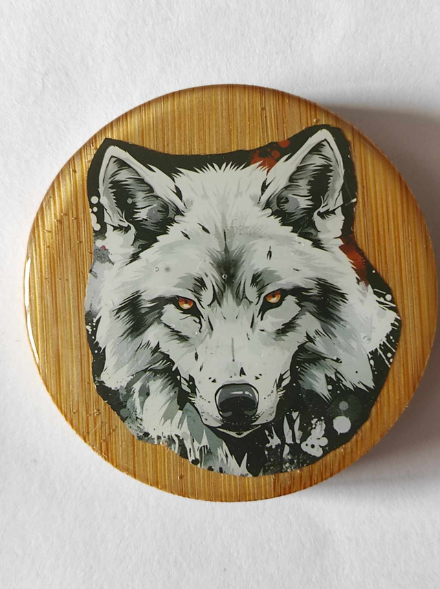 Décapsuleur Loup blanc magnétique frigo