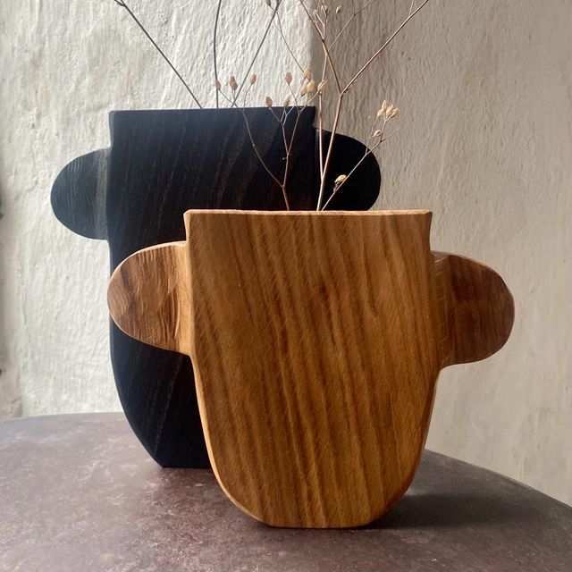 Soliflore Oreilles, Chêne ébonisé