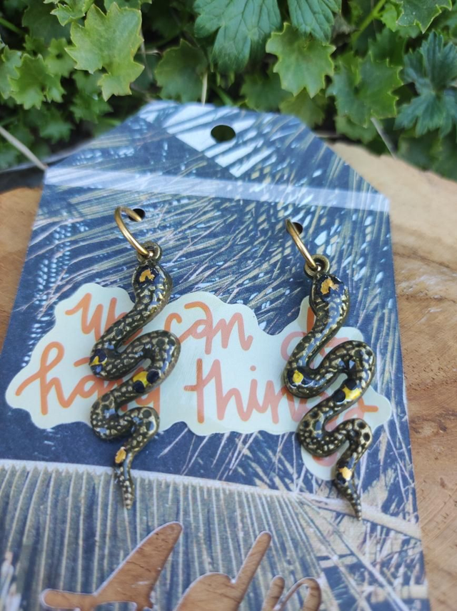 Boucles d&#039;oreilles &#039;Gold Snake&#039;