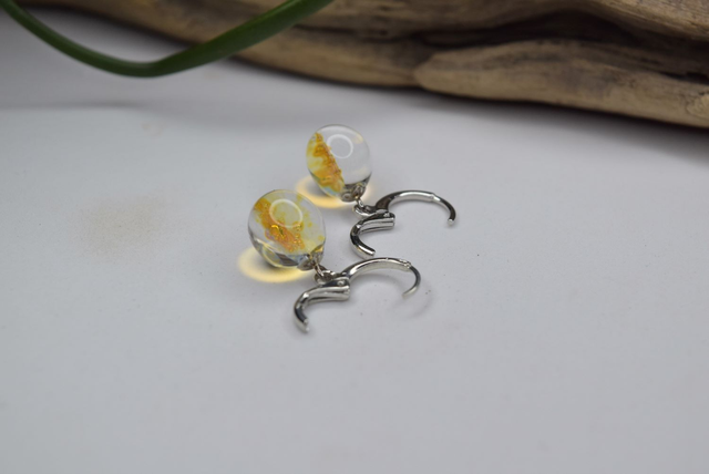 CRÉOLES VOIE LACTÉE TRANSPARENTE MONTURE ARGENT (CVL18)