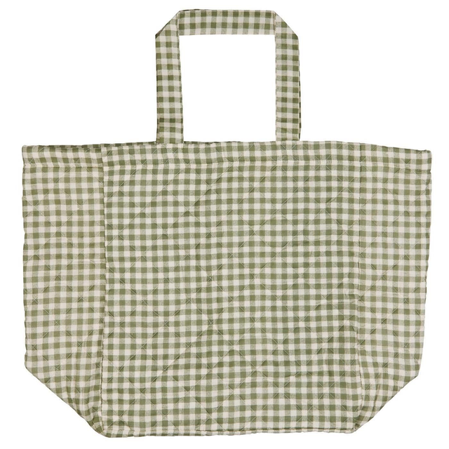 Bolsa verde vichy