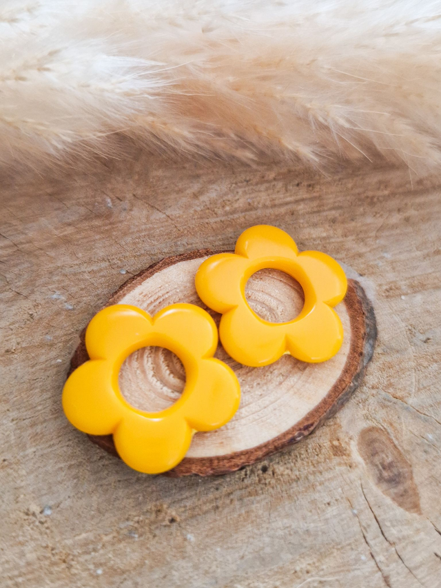 Module "Fleurs" - Modèle jaune orangé