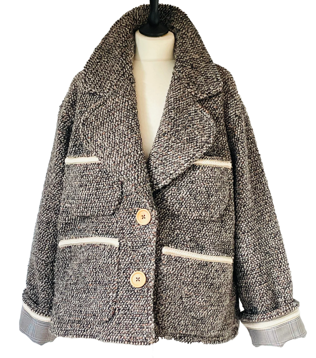 Veste tricot chiné (oversize)