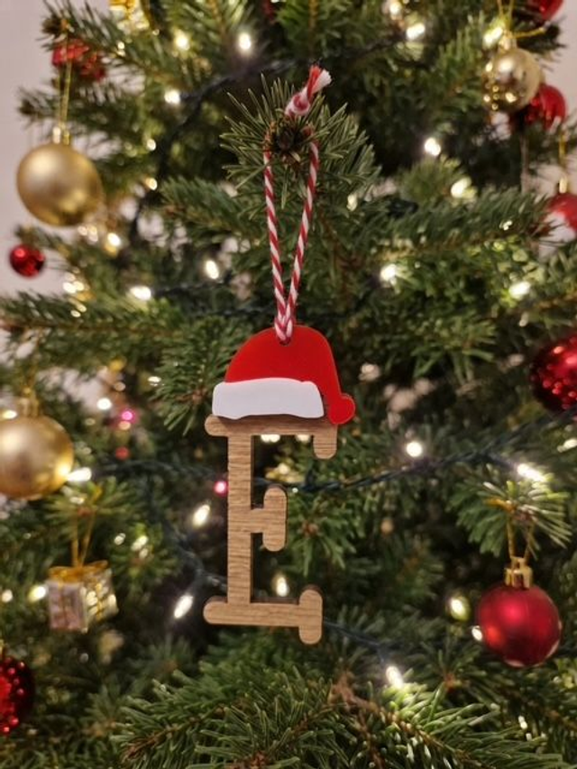 Personalised Wooden Christmas Tree Letter Ornaments