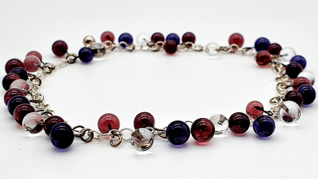 Bracelet Rosée camaïeu de violet