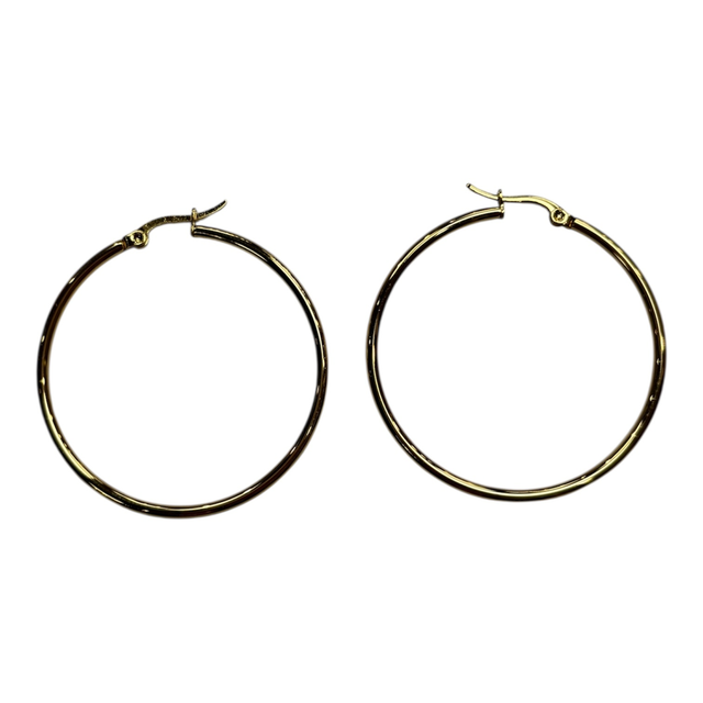 Créoles extra large couleur dorée 