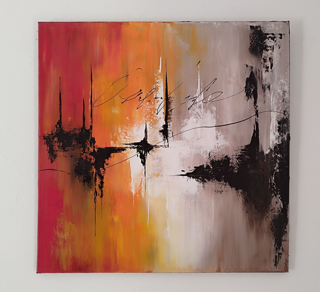 tableau abstrait – art contemporain moderne – Toile création unique signée