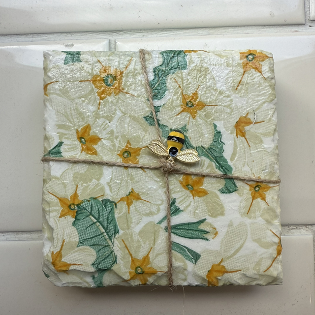 Coaster set - Floral 