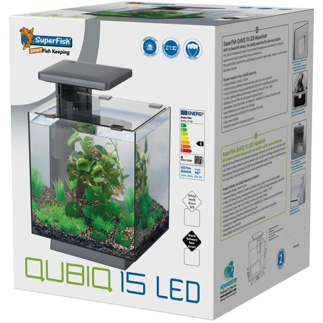 Qubiq 15 led zwart 8715897349157