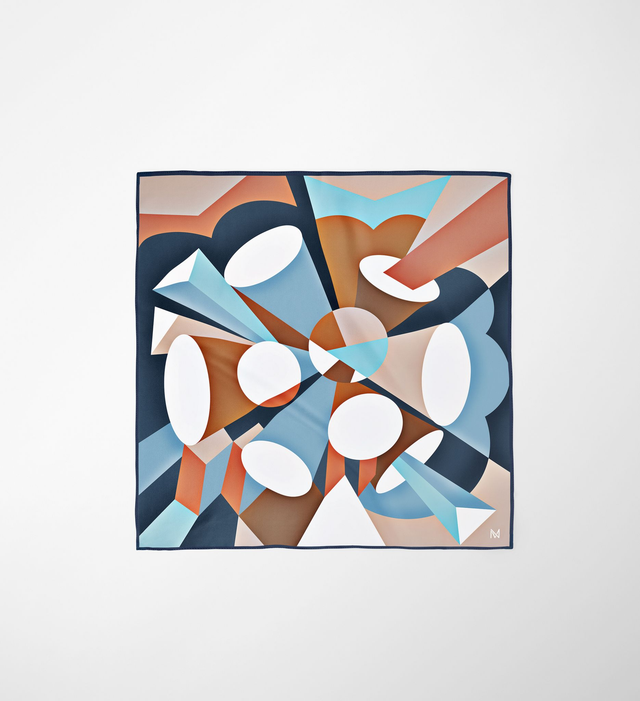 POCHETTE IN SETA "ESPLOSIONE" - ARTE IN SETA