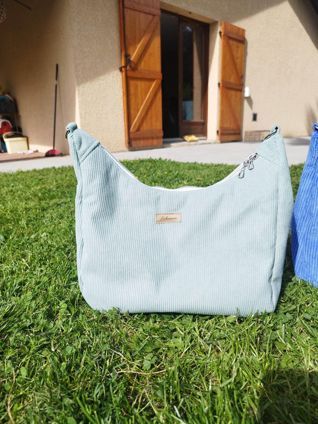 Sac bandoulière M Vert d'eau