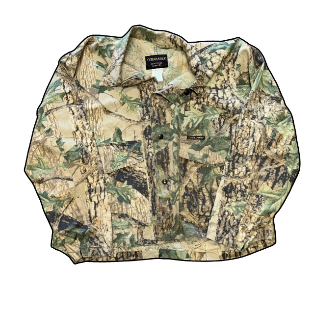 Commander Button-Up Camo Jacket - XL