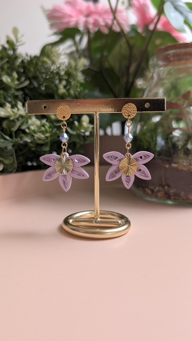 Boucles d'oreilles Soléa - Lilas