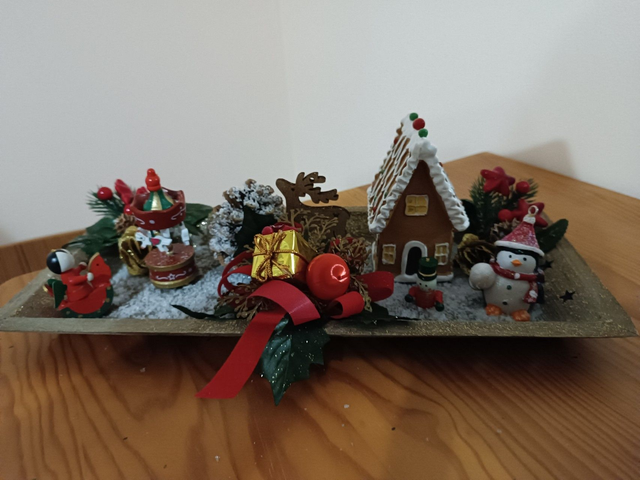 870-17 Plateau de Noël rectangulaire