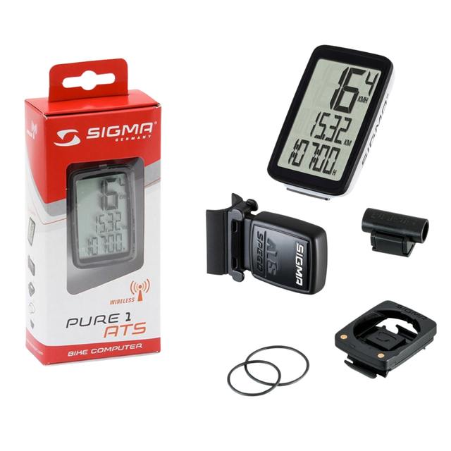 SIGMA PURE 1 ATS Cycle Computer - black / white