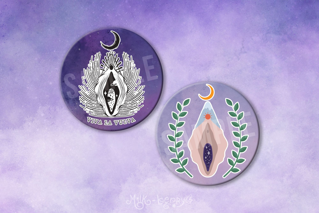 Badge 56mm Vulve