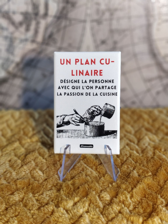MAGNET "UN PLAN CU-LINAIRE DESIGNE LA PERSONNE AVEC QUI L'ON PARTAGE LA PASSION DE LA CUISINE"