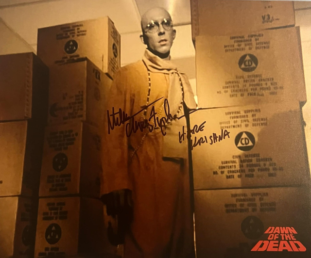 Mike Christopher Autograph (as Hare Krishna Zombie from Dawn of the Dead)