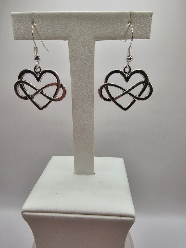 Infinity Heart Earrings.