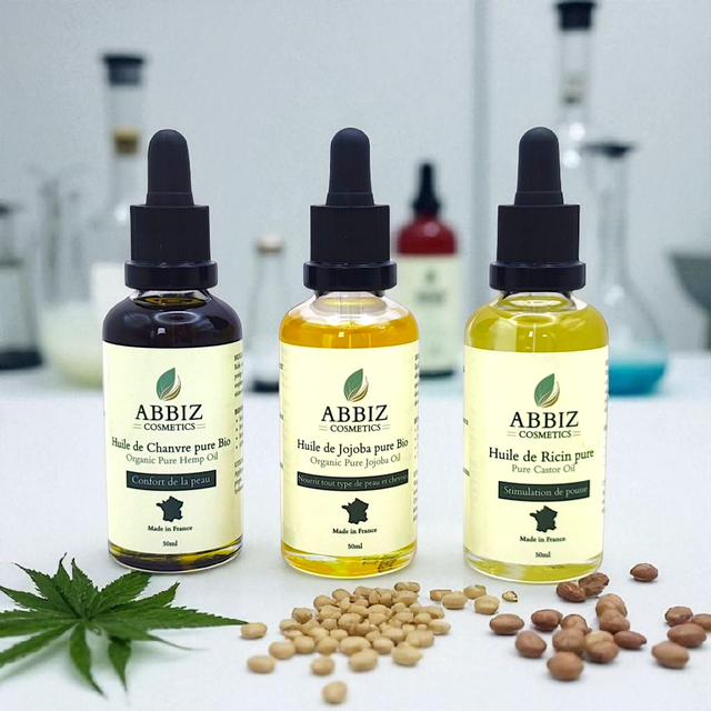 Coffret Les Indispensables – Jojoba, Ricin, Chanvre – Soin Visage, Cheveux & Peau