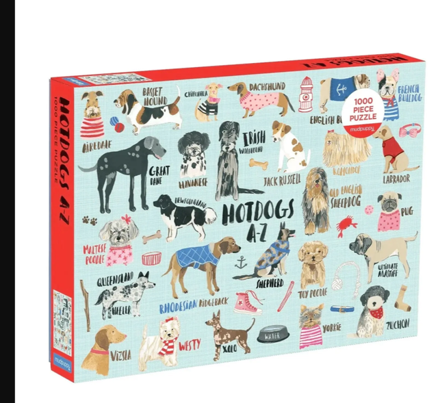 Hot Dogs A-Z Jigsaw Puzzle 1000 Pieces