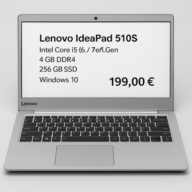 💻 Lenovo IdeaPad 510S – i5 / 4 GB / 256 GB SSD