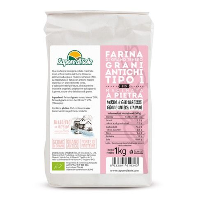Farina di Grani Antichi TIPO 1  (1kg sapore di sole)