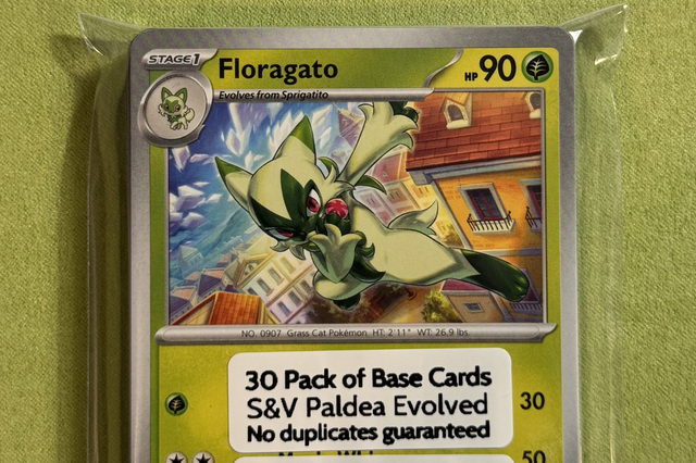 Base Set Pack of 30 – Paldea Evolved – No Duplicates (English)