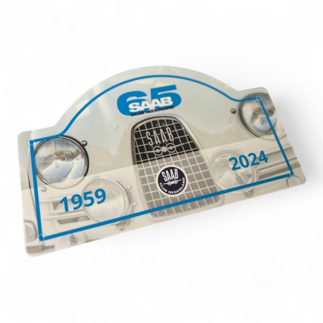Saab Club 65 Rallyschild