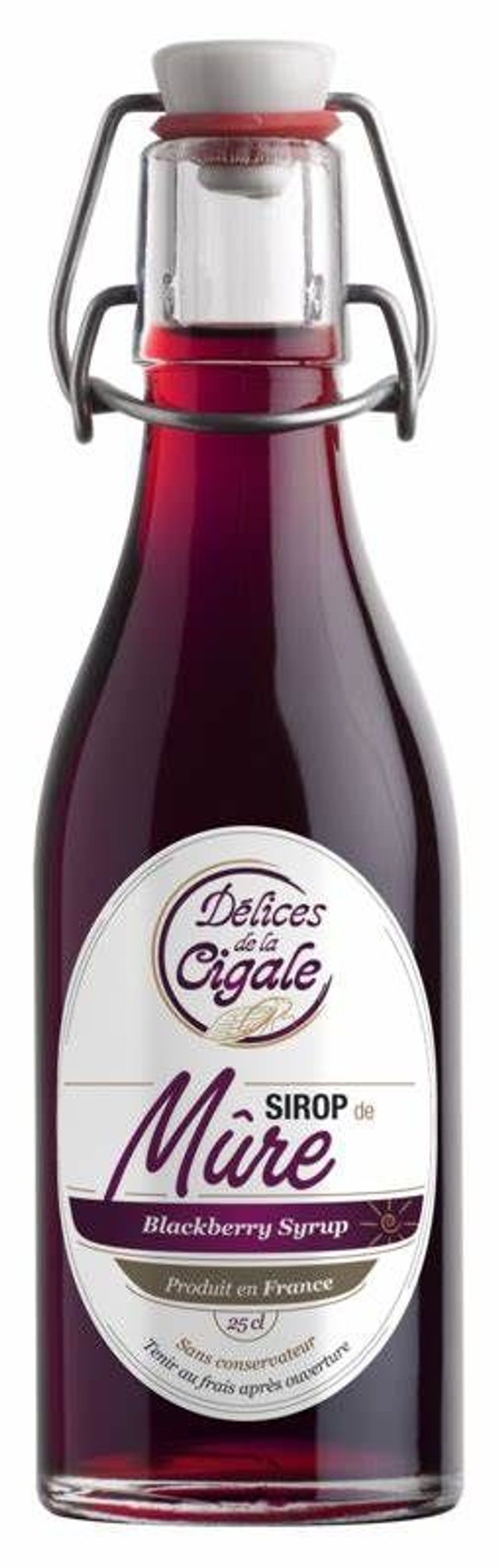 Sirops de mûre les delices de la cigales 25 cl