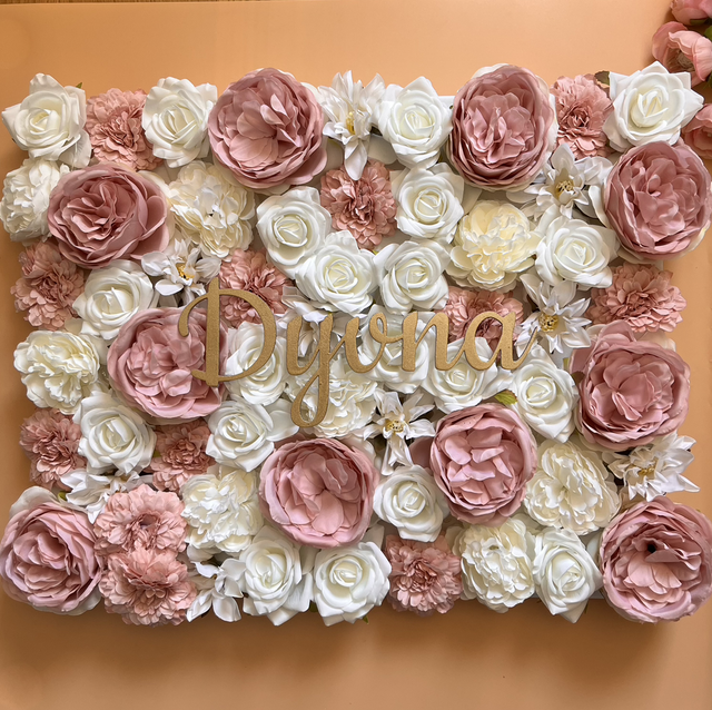 Toile fleurie 50x40