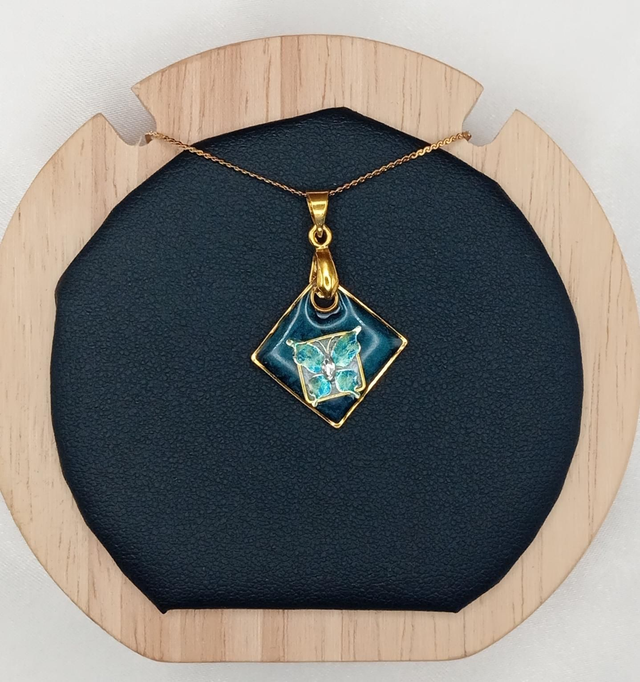 Pendentif Papillon Strass 