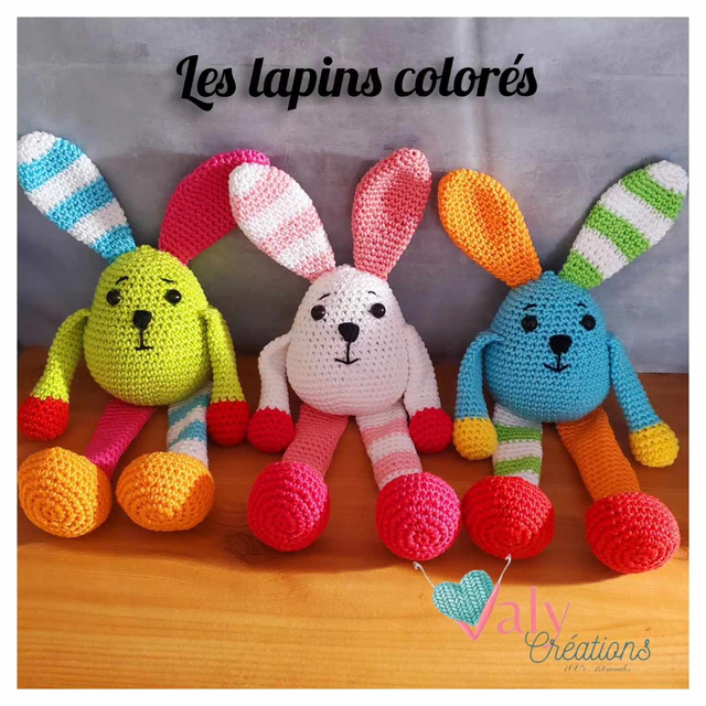Lapin Colorés ( sur commande uniquement)