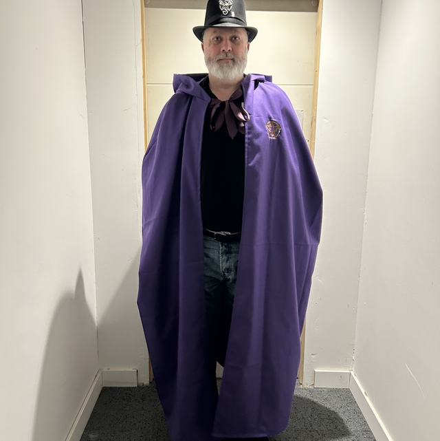 Cloak West County Purple Cloth Triple Goddess. 