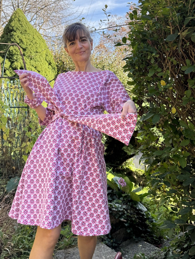 Robe MiKdo vintage fleurs roses