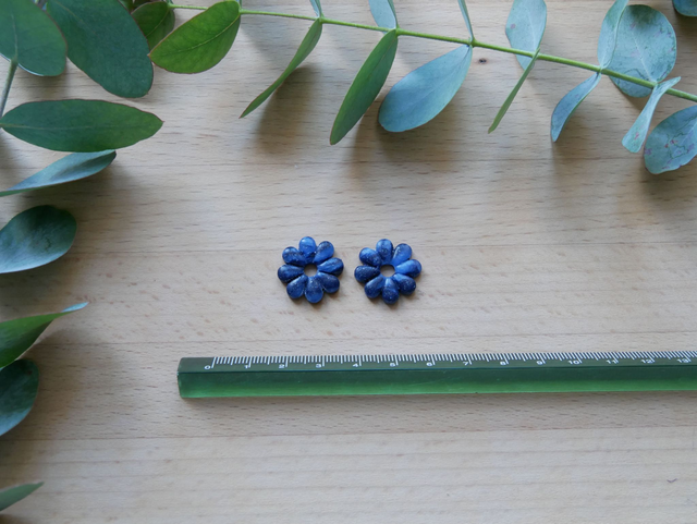 Marguerite bleu nuancé