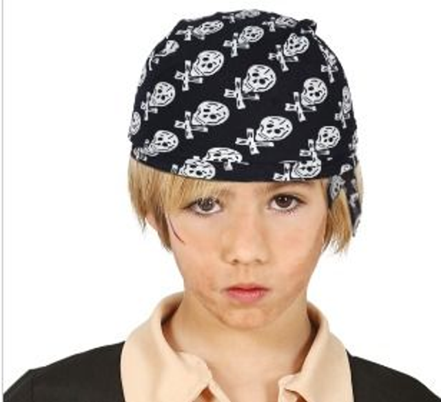 CARNEVALE ,  CAPPELLO BANDANA PIRATA INFANTILE