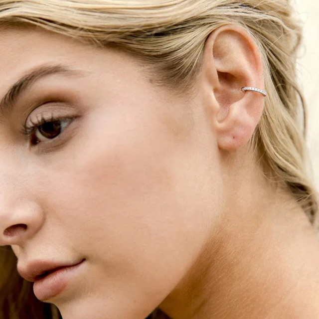 Sterling Silver Sparkle Ear Cuff