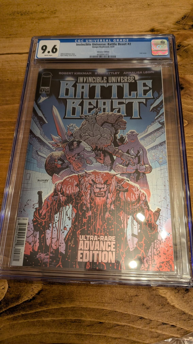 CGC Graded Comic 9.6 Invincible Universe: Battle Beast #2