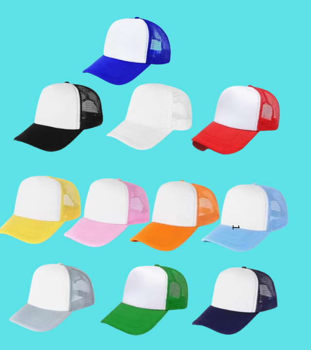 HTV - Trucker Caps with Mesh Back, lightweight and breathable