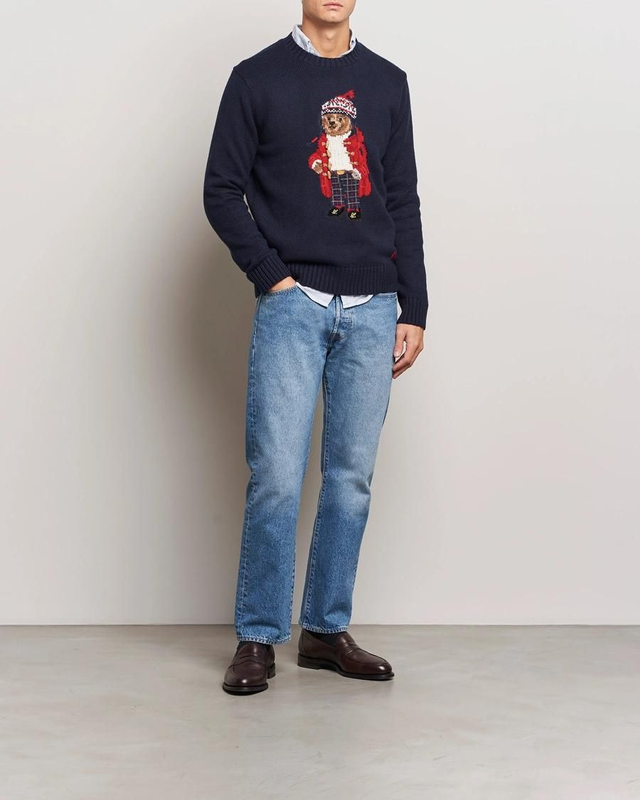 Polo Ralph Lauren Holiday Bear Sweater RL Navy